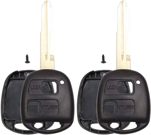 2pcs 2 Botão Capa de Protetor de Chave Fob Inserida para Toyota Yaris