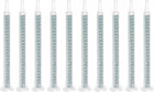 10 Pcs Epoxy Tubes Static Mixer, 4.53-inch Plastic Resin Mixing Nozzle Flat Buckle for AB Glue Adhesive Gun Applicator 50ml Cartridges, Green