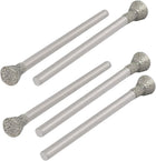 2.35mmx5mm Diamantbeschichtete umgekehrte Kegelmontagefräser 5Stück
