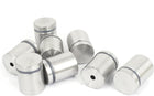 Advertising Frameless Glass 25x30mm Stainless Steel Standoff Pins 8pcs