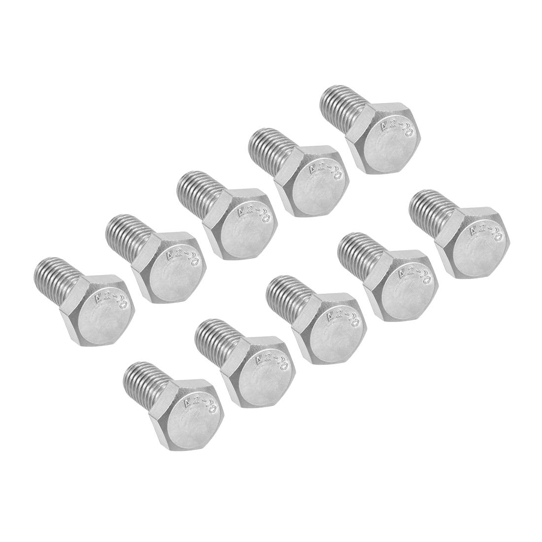 M8x16mm Hex Bolts 304 Stainless Steel Hexagon Screw Bolt 10pcs