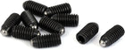 M6 x 10mm Hex Socket Drive Spring Ball Plunger Screw Black 10pcs