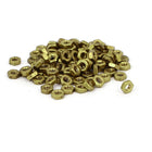 M2 Brass Machine Screw Insert Lock Hex Hexagon Nut Fastener 100pcs