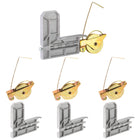 Schuifdeurdoppen 4 Sets 1-1/4" Staalboring Corner Insert