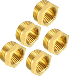 Brass Threaded Pipe Fitting G3/4 Male x G1/2 Female Hex Bushing Adapter 5pcs