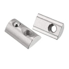 Roll-in Spring M6 T Nut, Roll Ball Elastic Nuts for 4040 Series Aluminum Extrusion Profile Suitable for Aluminum Profile with 8Mm Groove Depth, Pack of 12