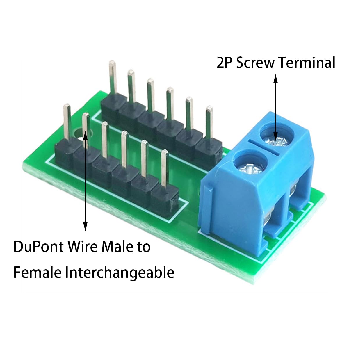LinkMejor 5Pcs 2x6 Asetus Terminal Block Jakomoduuli