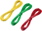 3 Pcs Wrapping Wire Tin Plated Copper Wire PCB Wires Cable P/N DM-30-1000 30AWG 6M Length Red Green Yellow for Eletronic Test