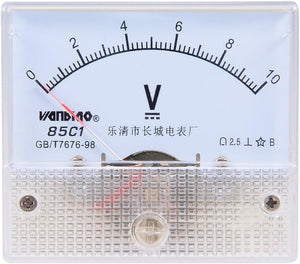 DC 0-10V Analog Panel电压表 Volt Meter 85C1 1.5% Hata Sınırları