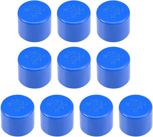 25mm Schedule 25 PVC Pipe Cap Fitting, Slip End Caps DWV(Drain Waste Vent) Irrigation Swimming Pool Sound Deadening, Blue 10Pcs