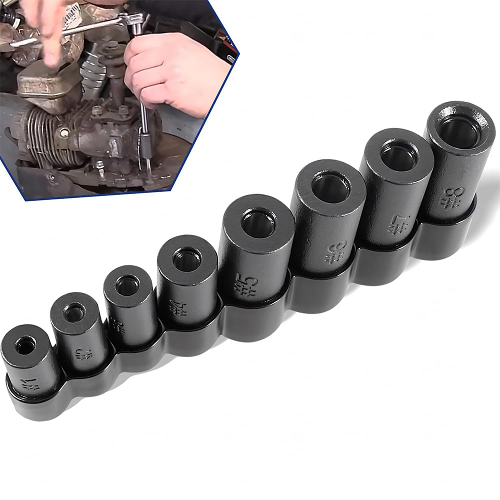 70500 Conector de Grifo Set, 8-Pieza para 1/4" & 3/8" de Arranque