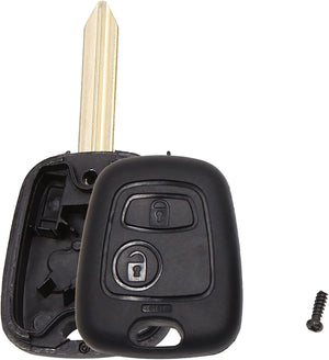 Novo Case de Chave Fob com 2 Botões Não Cortado para Controle Remoto para Citroen Saxo Xsara Picasso Berlingo C1 C2 C3 C4 Pluriel