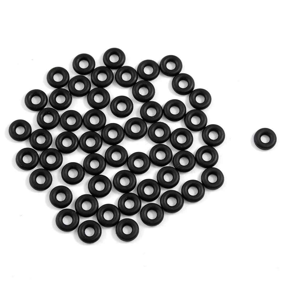 Nitrile Rubber O-Rings 8mm OD 3mm ID 2.5mm Width, Metric Sealing Gasket, Pack of 50