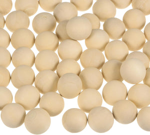 300pcs Round Wood Balls 12mm Diameter Unfinished Solid Wooden Beads, Small Natural Craft Balls for DIY Craft Projects Art Ornaments