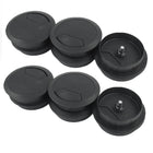6 Pcs Cable Wire Cord Hole Cover 60mm Dia Computer Desk Grommet Black