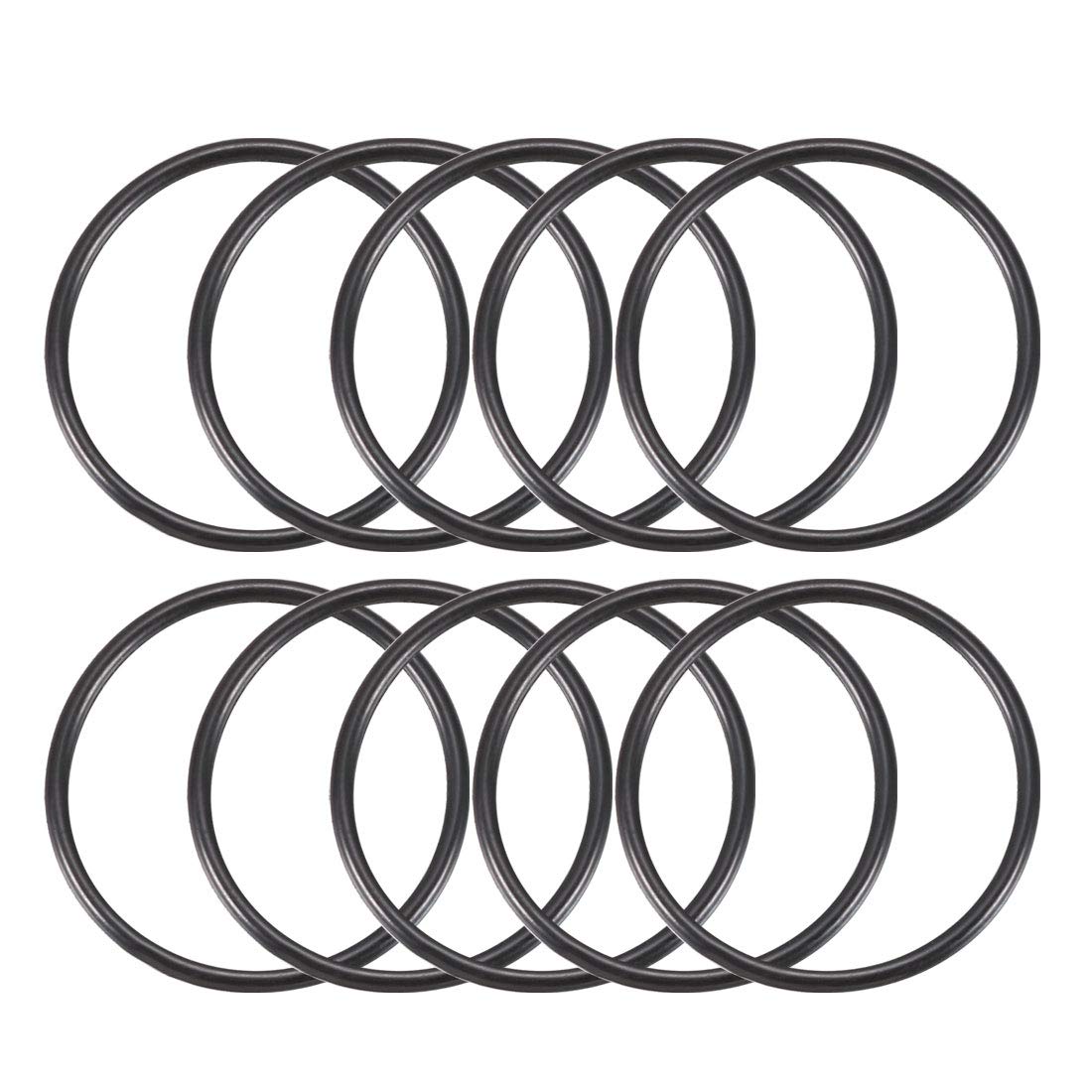 Nitrile Rubber O-Rings, 25mm OD 22mm ID 1.5mm Width, Metric Nitrile Rubber Sealing Gasket, Pack of 10