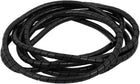 6mm Diameter Flexible Spiral Tube Cable Wire Wrap Manage Cord Black 2Meter Long
