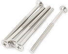 M6x90mm Male Thread Phillips Flat Head Bolt Screw Suitable for Double Bed Furniture TV Rack Wall Hanging 5pcs