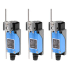 ME-8107 Adjustable Rod Lever Arm Momentary Limit Switch 1NC+1NO 3Pcs for CNC Mill 3D Printer Door Switch