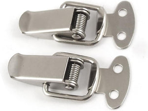 Silver Tone Stainless Alloy Flap Design Hasp Connector