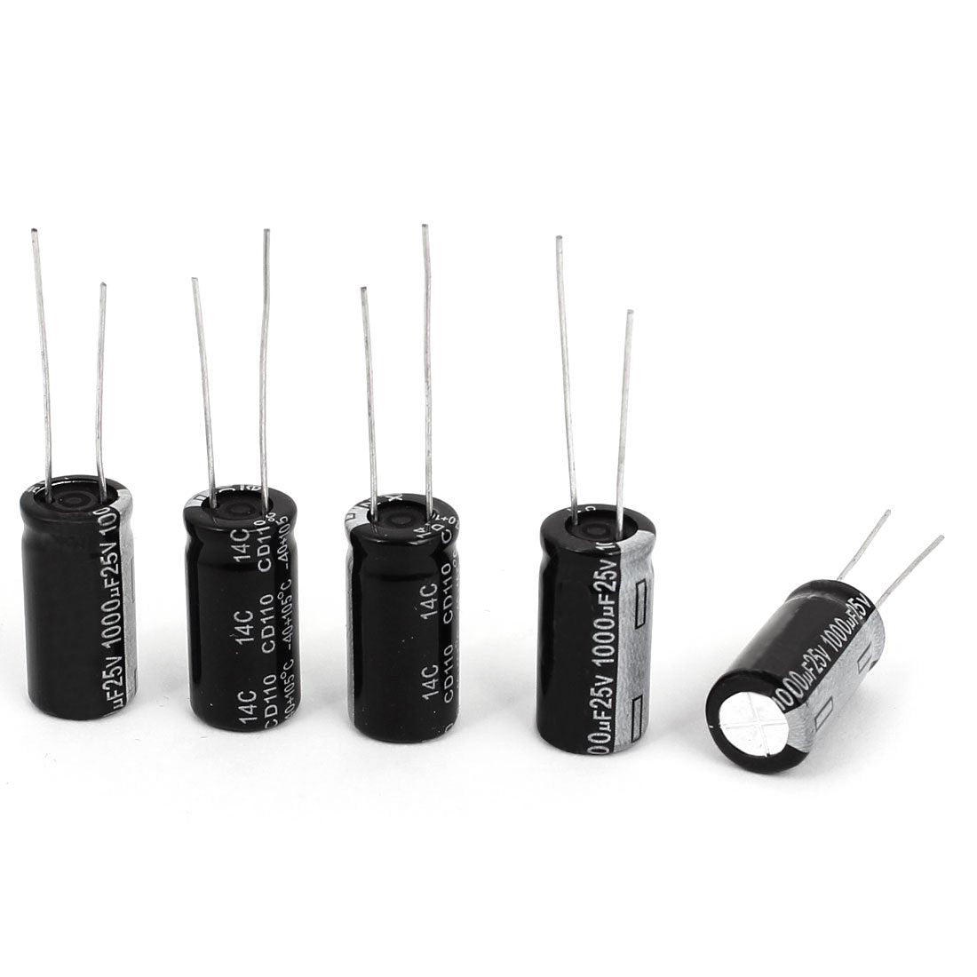a11110400ux0151 5 x 25V 1000UF 105C Radial Electrolytic Capacitor, 10 x 20 mm