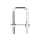 Square U-Bolts, 3 Sets 32mm(1.26") Inner Width 75mm Length M8 304 Stainless Steel U Clamp Bolt with Nuts and Plates, for Boat Trailer