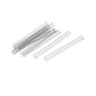 Compression Spring,304 Stainless Steel,4mm OD,0.3mm Wire Size,45mm Free Length,Silver Tone,10Pcs
