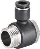 Pneumatic Push to Connect Tube Fitting 8mm Tube to 1/2PT Male Thread Elbow