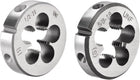 5/8-18 and 1/2-20 UNF Round Die Set, Machine Thread Right Hand Threading Die, Alloy Tool Steel 2pcs