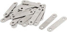 38mm x 8mm Flat Corner Brace Brackets Straight Mending Repair Plates 20PCS