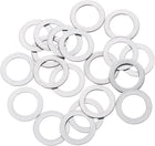 100 Pcs M10 Flat Washer, 10x16x0.5mm Thickened 304 Stainless Steel Flat Spacers for Screw, Bolt, Automotive, Industrial Machinery