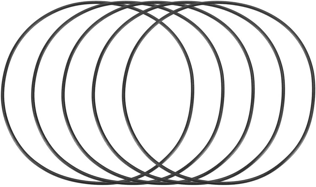 Nitrile Rubber O-Rings, 110mm OD 106mm ID 2mm Width, Metric Sealing Gasket, Pack of 5