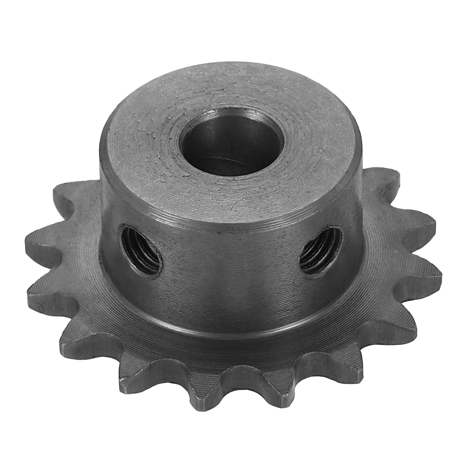 #25 Chain Roller Sprocket 10mm Bore 31.5mm OD, 14 Tooth C45 Carbon Steel ANSI Chain NO.25 Roller Sprocket Round Hole Without Surface Finished for ISO 04C Chain