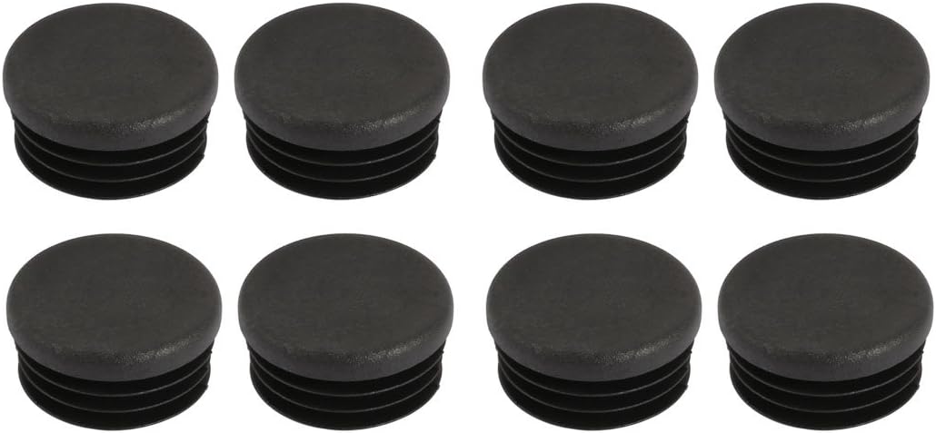 8 Pcs Chair Table Leg Plastic Cap Round Tube Insert Fit 28mm Pipe Outer Dia