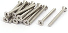 M4x40mm 316 Stainless Steel Phillips Socket Flat Head Machine Screws 15pcs