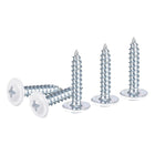 50Pcs #8x3/4 Phillips Head Self Tapping Screws, Carbon Steel Flat Head High Strength Quick Tapping Screws Wood Screw for Wood, Metal, Plastic, White