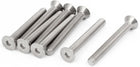 M8x70mm 304 Stainless Steel Hex Socket Countersunk Flat Head Screw Bolt 8pcs