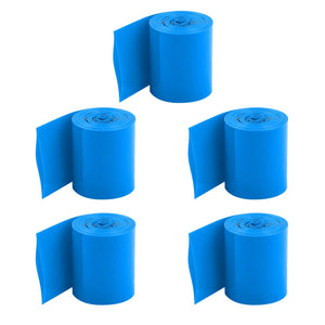 5PCS 2Meters 29.5mm Width PVC Heat Shrink Wrap Tube Blue for 1 x 18650 Battery