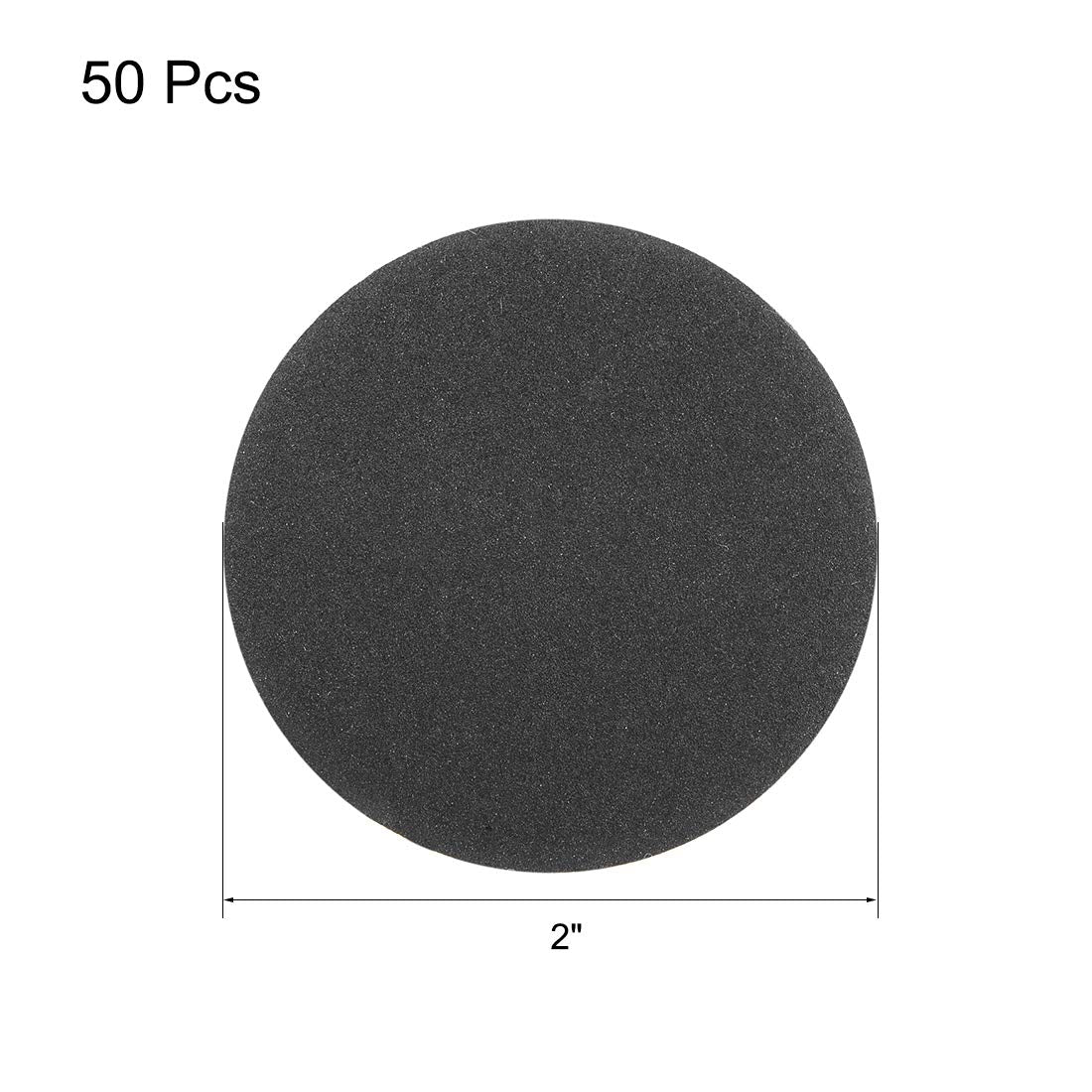 2-Inch Kancing dan Loop Disc Penggilingan Kalsit Basah/Kering 320 Grit 50 Pcs