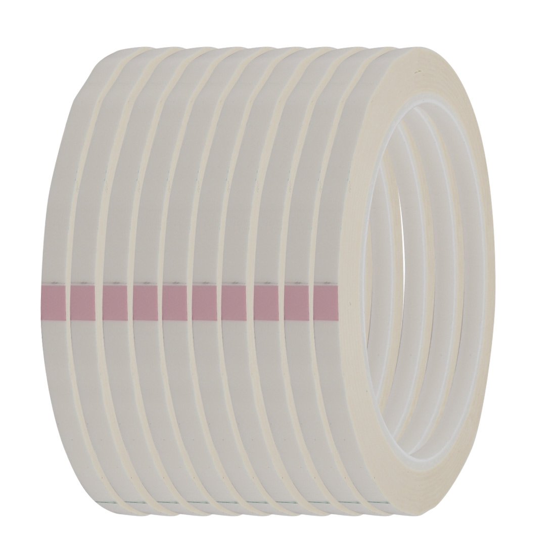 3mm Width 50m Long Single-Sided Strong Self Adhesive Tape Transparent 10pcs