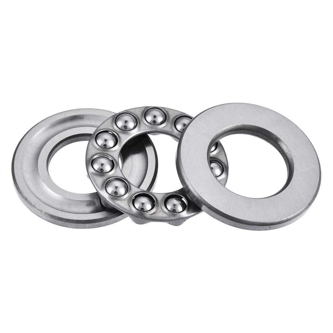 51204 Single Direction Thrust Ball Bearings Flat Seat Chromium Steel,22x40x14mm 3pcs