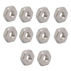 Hex Nuts, 6#-32 UNC 304 Stainless Steel Thread Hexagon Nut 10pcs