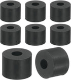 12Pcs Thick Rubber Spacer, 5/8 Inch OD x 1/4 Inch ID x 1/2 Inch Thickness Round Rubber Bushings Anti Vibration Flat Spacer Washers for Home Industrial Machinery