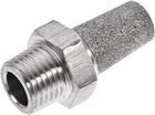 Exhaust Muffler PT 1/4 Male Thread Sintered Stainless Steel Breather Pneumatic Air Muffler