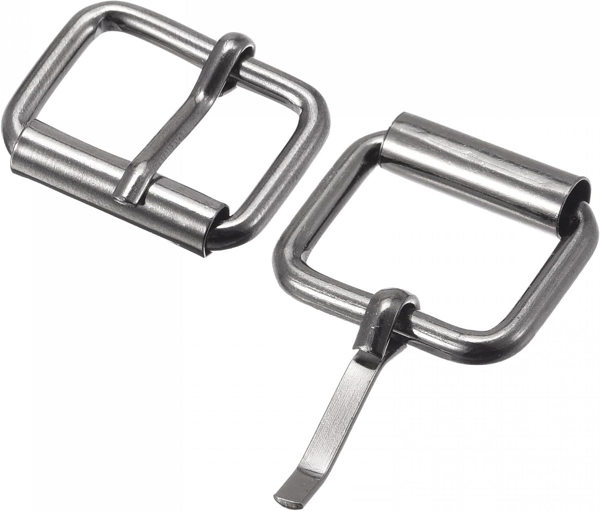 LinkMejor 20mm(0.79") Metal Roller Buckles for Belts Bags Straps DIY Dark Gray 15pcs