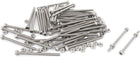 M3x45mm Hex Socket Head Knurled Cap Screws Bolts Nuts Set 50Pcs