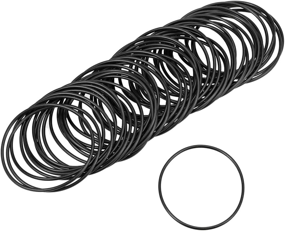 Nitrile Rubber O-Rings 41mm OD 38mm ID 1.5mm Width, Metric Nitrile Rubber Sealing Gasket, Pack of 50