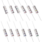 60 Pcs 5W Metal Oxide Film Resistor 1R,1.2R,1.5R,2R,2.2R,2.4R,2.7R,3R,3.3R,5.1R,6.8R,10R Ohm