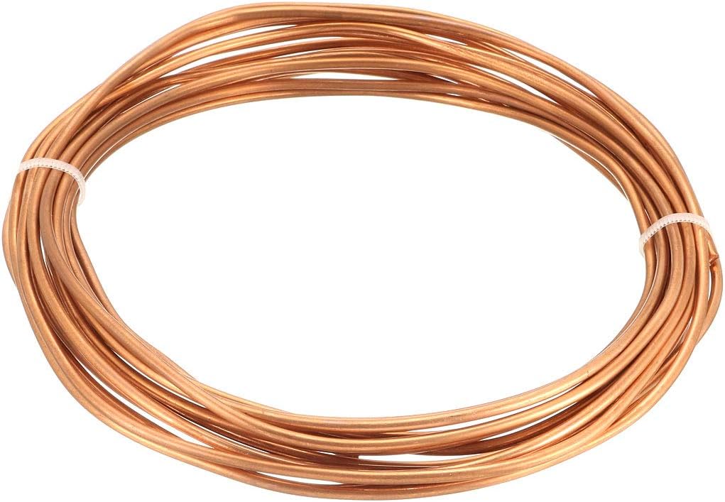 Refrigeration Tubing, 3/32" OD x 3/64" ID x 16 Ft Soft Coil Copper Tubing