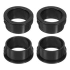 28 Pcs Cable Snap Bushing Grommet, 7/8" Mounting Dia Black Round Nylon Snap in Cable Grommet Protector, Plastic Cable Hole Grommets for Wiring